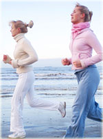 jogging on beach india